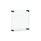 Azar Displays Floating Acrylic Wall Frame with Black Stand Off Caps 105512-BLK - alternate 1